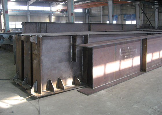 Hot Rolled / Welded Galvanized Steel Beams H Bagian Struktur Baja Girder Kolom