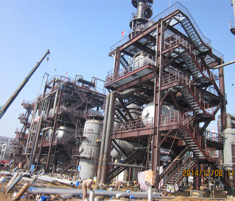Bengkel Struktur Baja Rangka Kimia Industri Baja Prefabrikasi Disesuaikan