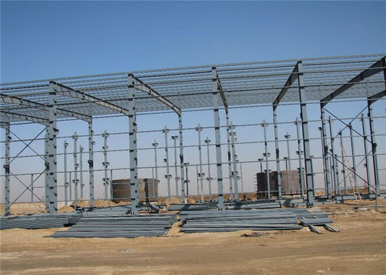 Struktur baja bangunan baja galvanis bentang alam pra-produksi prefabrikasi