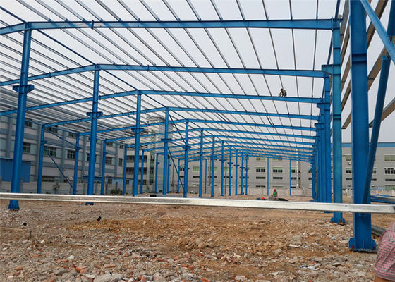 Pre Built Steel Warehouse Construction, Struktur Portal Gudang Rangka Baja