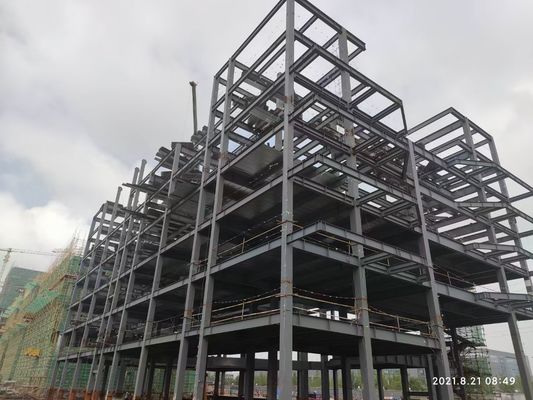 Konstruksi Bangunan Bengkel Kerangka Baja Struktural Pracetak Bertingkat