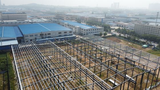 Struktur Baja Prefabrikasi Kekuatan Tinggi Bangunan Stabil Tahan Lama
