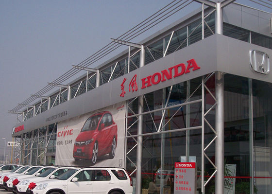 Gedung Showroom Mobil Honda Prefab 4S Modern Hot Dip Galvanis