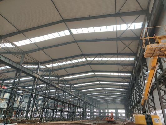 Konstruksi Baja Prefabrikasi Ukuran Kustom Desain Tahan Angin Tinggi