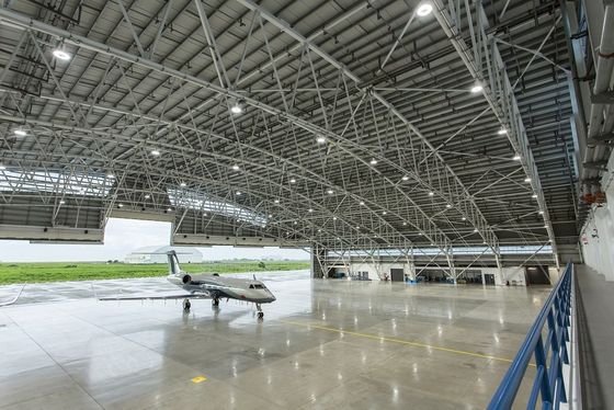 Bangunan struktur baja Hangar komersial