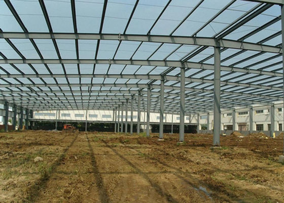 Pasokan Pengiriman Bangunan Kerangka Konstruksi Baja Prefabrikasi Kustom Galvanis
