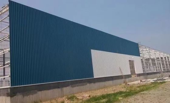 Bangunan Bengkel Struktur Baja Prefabrikasi Cladding Bagus Solusi Pengiriman Satu Pintu